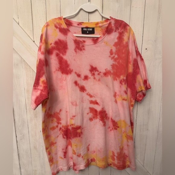 Full Send Other - Full Send Tie-Dye - Lg fits like XL (red, pink, orange & yellow) New - not Worn